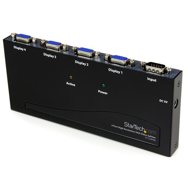 Startech.Com 4 Port High Resolution Vga Video Splitter - 350 Mhz