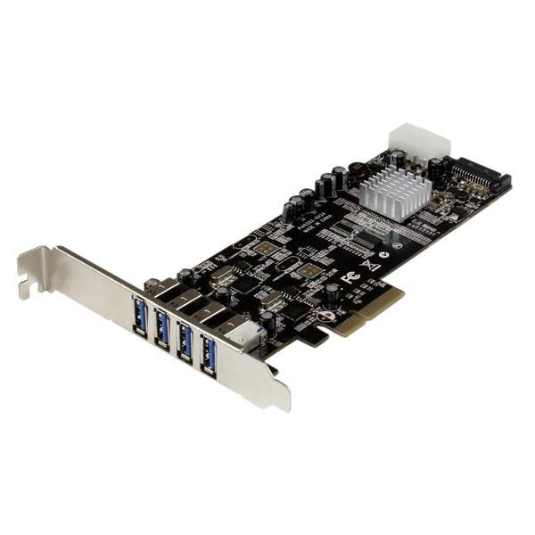 Startech.Com 4 Port Pci Express (Pcie) Superspeed Usb 3.0 Card Adapter W/ 2 Dedicated 5Gbps Channels - Uasp - Sata / Lp4 Power