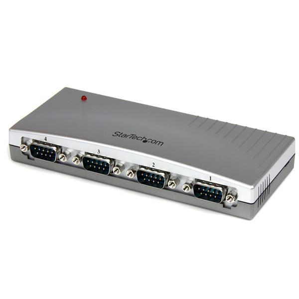 Startech.Com 4 Port Usb To Rs232 Serial Db9 Adapter Hub