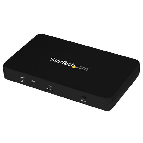 Startech.Com 4K Hdmi 2-Port Video Splitter 1X2 Hdmi Splitter W/ Solid Aluminum Housing 4K 30Hz