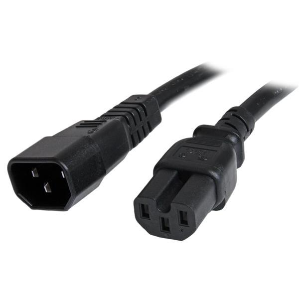Startech.Com 6 Ft 14 Awg Computer Power Cord - Iec C14 To Iec C15