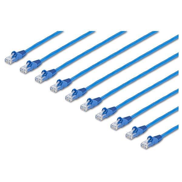 Startech.Com 6 Ft. Cat6 Ethernet Cable - 10 Pack - Etl Verified - Blue Cat6 Patch Cord - Snagless Rj45 Connectors - 24 Awg Copper Wire – Utp Ethernet Cable