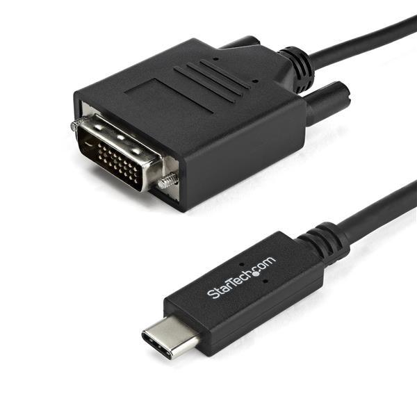 Startech.Com 6.6 Ft. (2M) Usb-C To Dvi Cable - 1920 X 1200 - Black