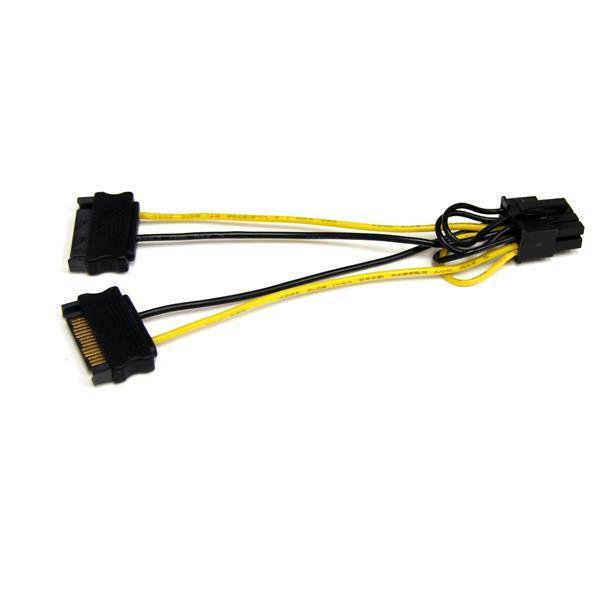 Startech.Com 6In Sata Power To 8 Pin Pci Express Video Card Power Cable Adapter