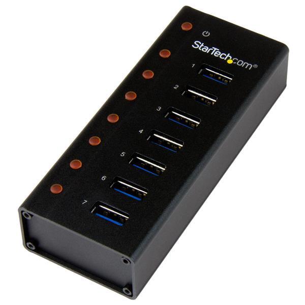 Startech.Com 7-Port Usb 3.0 Hub - Desktop Or Wall-Mountable Metal Enclosure
