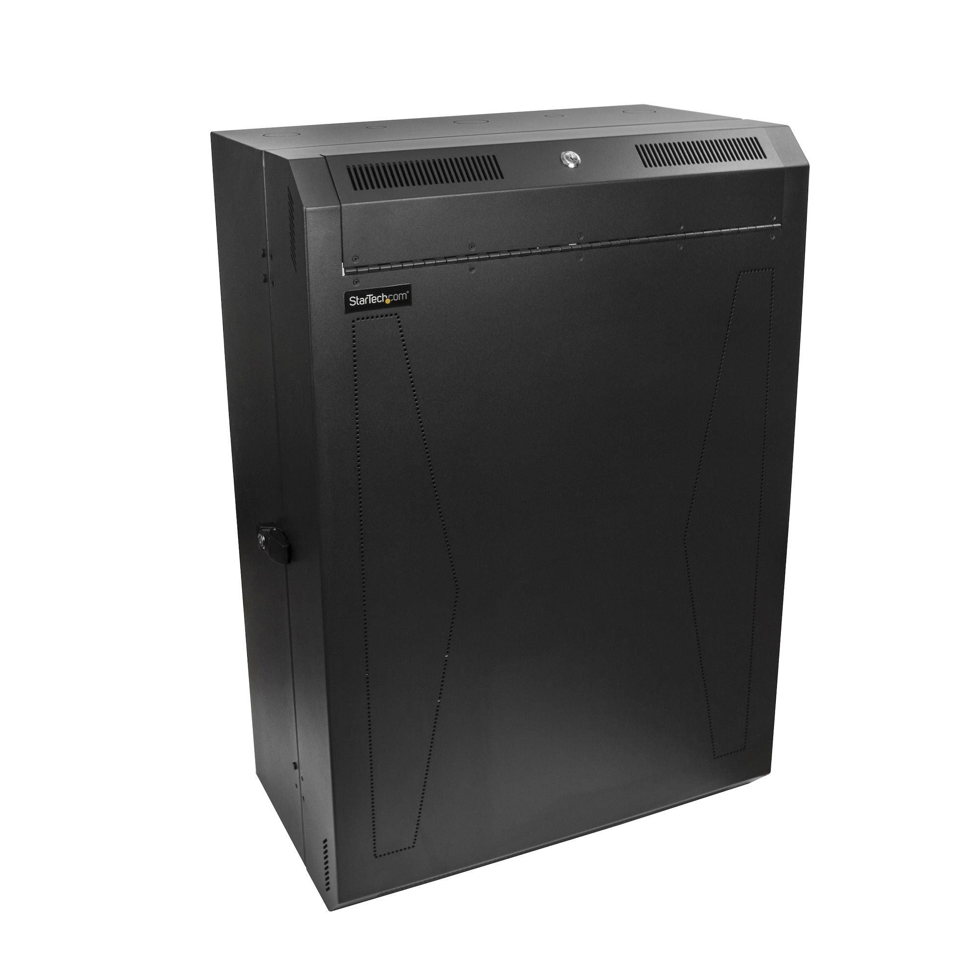 Startech.Com 8U 19" Vertical Wall Mount Server Rack Cabinet - Low Profile (15") - 30" Deep Locking