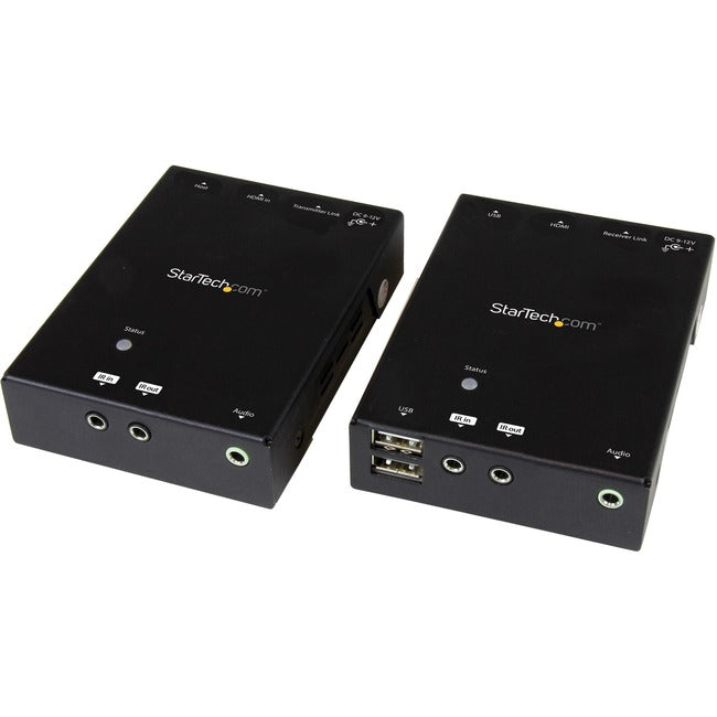 StarTech.com HDMI over CAT5e or CAT6 HDBaseT Extender with USB Hub and IR - 295 ft (90m) - Up to 4K ST121HDBTU
