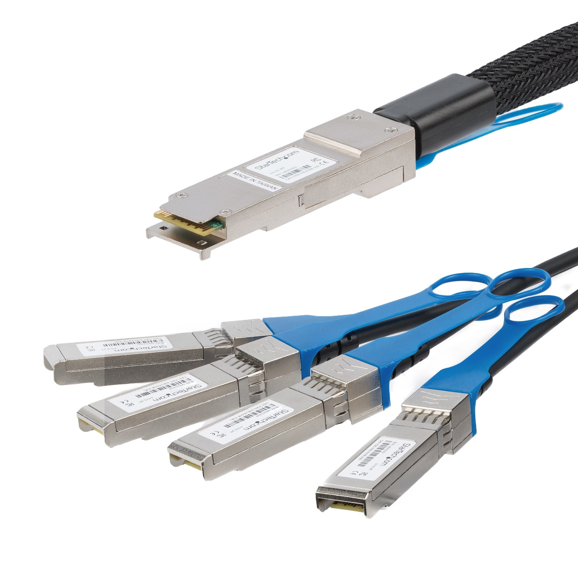 Startech.Com Msa Uncoded Compatible 2M 40G Qsfp+ To 4X Sfp+ Direct Attach Breakout Cable Twinax -