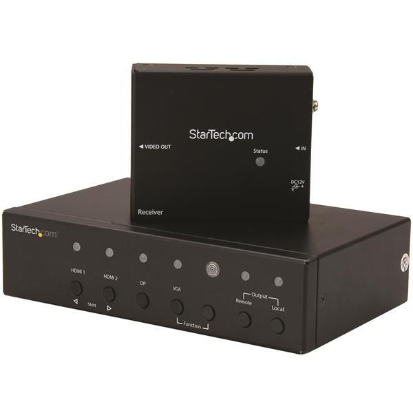Startech.Com Multi-Input Hdbaset Extender With Built-In Switch - Displayport, Vga And Hdmi Over Cat5E Or Cat6 - Up To 4K