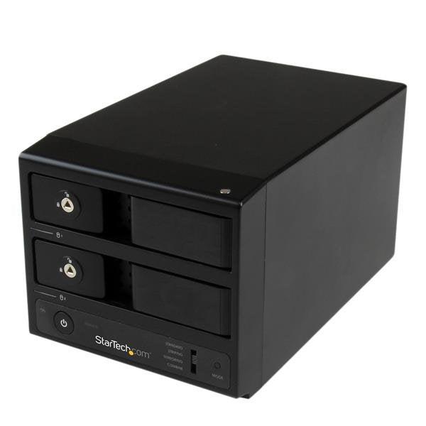 Startech.Com Usb 3.0 / Esata Dual-Bay Trayless 3.5 Sata Iii Hard Drive Enclosure With Uasp - 2-Bay Sata 6 Gbps Hot-Swap Hdd Enclosure