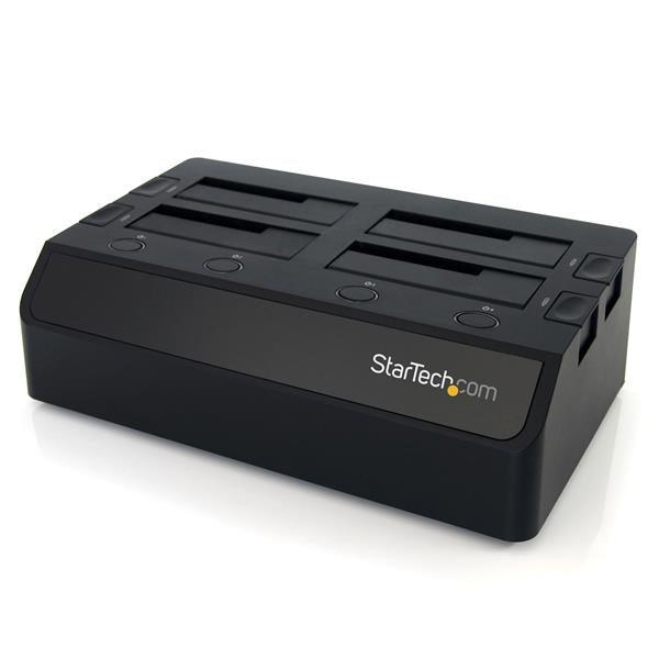 Startech.Com Usb 3.0 To 4-Bay Sata 6Gbps Hard Drive Docking Station W/ Uasp & Dual Fans - 2.5/3.5In Ssd / Hdd Dock