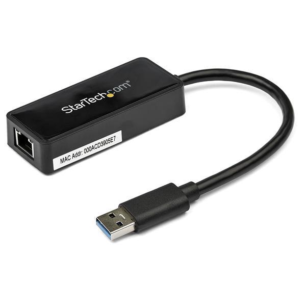 Startech.Com Usb 3.0 To Gigabit Ethernet Adapter Nic W/ Usb Port - Black