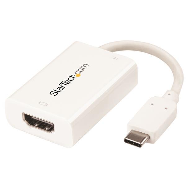 Startech.Com Usb C To Hdmi 2.0 Adapter With Power Delivery - 4K 60Hz Usb Type-C To Hdmi Display
