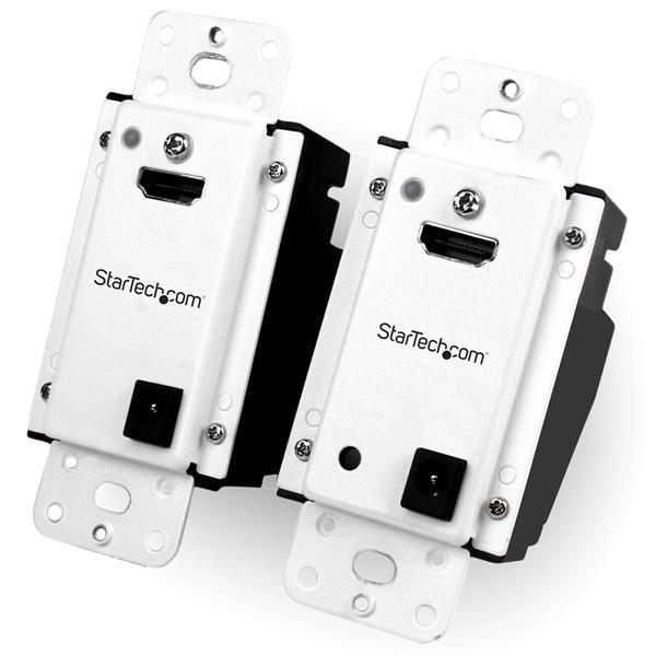 Startech.Com Wall Plate Hdmi Over Cat5 Extender With Power Over Cable  1080P  165Ft (50M)