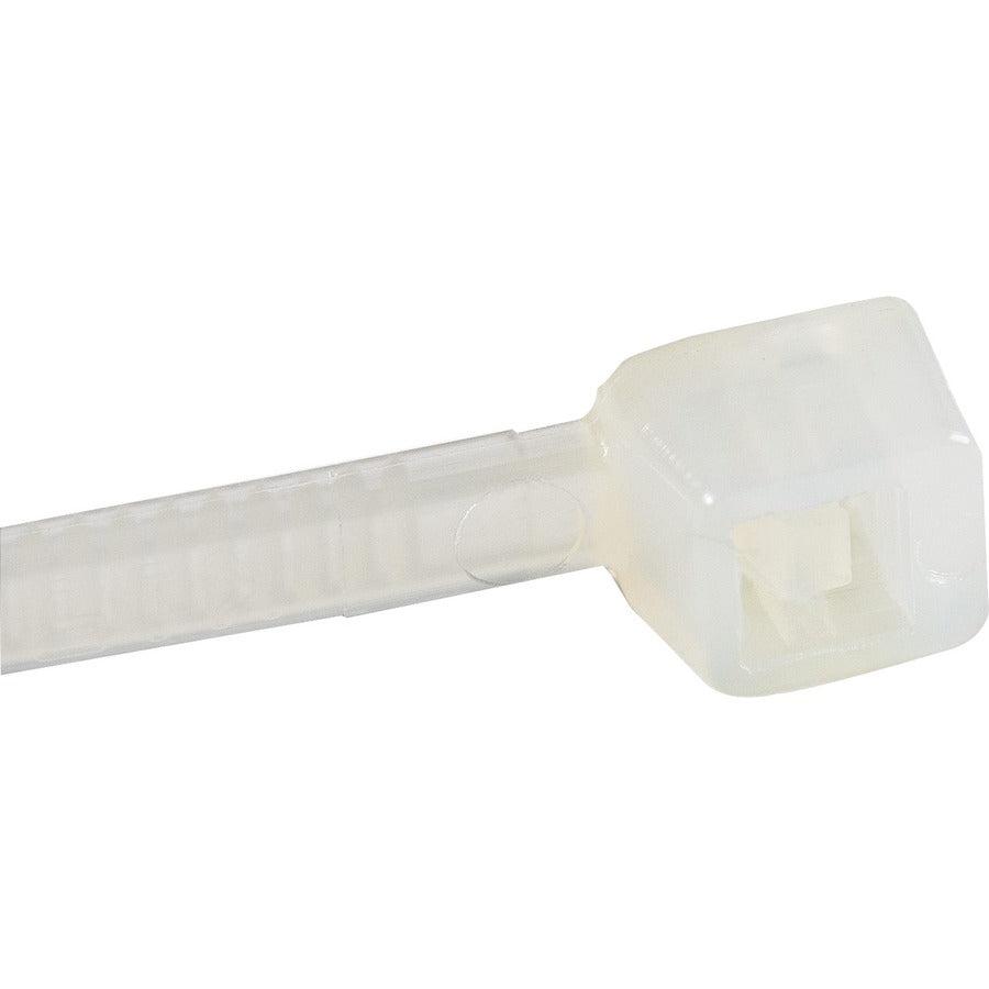 Startech.Com 100 Pack 4" Cable Ties - White Small Nylon/Plastic Zip Tie - Adjustable