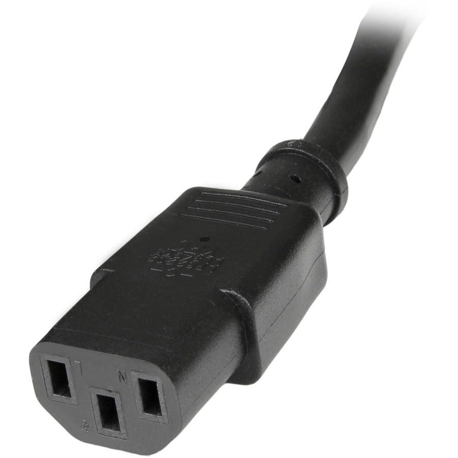 Startech.Com 10Ft (3M) Power Extension Cord, C14 To C13, 10A 125V, 18Awg, Computer Power Cord
