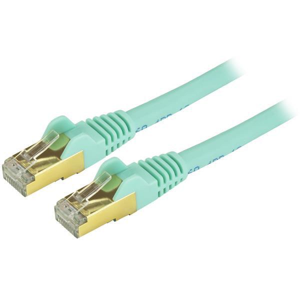 Startech.Com 12Ft Cat6A Ethernet Cable - 10 Gigabit Shielded Snagless Rj45 100W Poe Patch Cord - C6Aspat12Aq