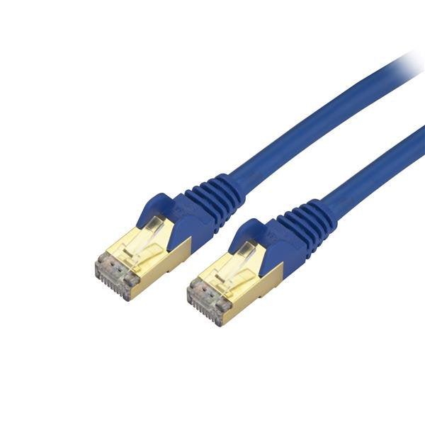 Startech.Com 12Ft Cat6A Ethernet Cable - 10 Gigabit Shielded Snagless Rj45 100W Poe Patch Cord - C6Aspat12Bl