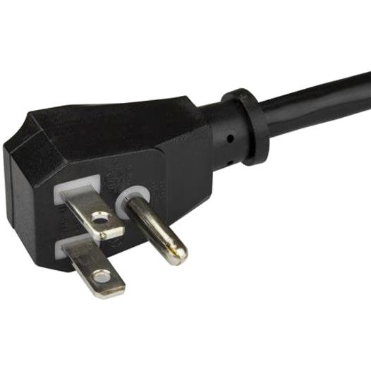 Startech.Com 15Ft (4.5M) Computer Power Cord, Flat Nema 5-15P To C13, 10A 125V, 18Awg, Black