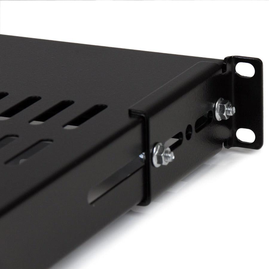 Startech.Com 1U Adjustable Mounting Depth Vented Rack Mount Shelf - 175Lbs / 80Kg