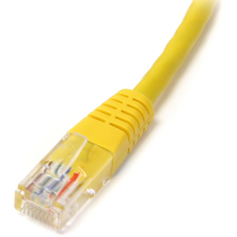 Startech.Com 2 Ft Cat5E Yellow Molded Rj45 Utp Cat 5E Patch Cable - 2Ft Patch Cord