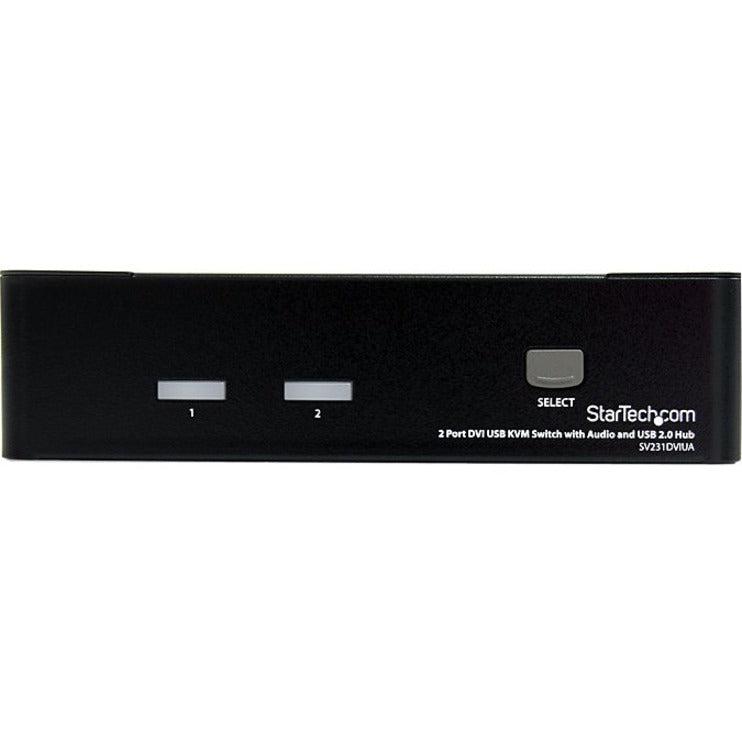 Startech.Com 2 Port Dvi Usb Kvm Switch With Audio And Usb 2.0 Hub