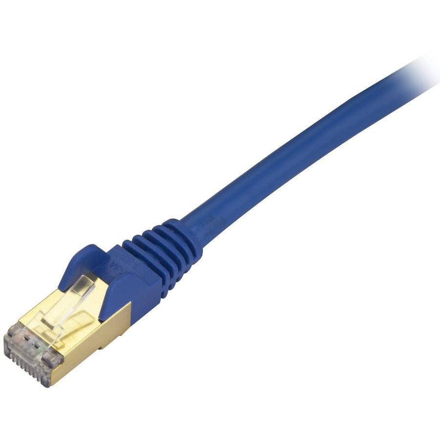 Startech.Com 25Ft Cat6A Ethernet Cable - 10 Gigabit Shielded Snagless Rj45 100W Poe Patch Cord - C6Aspat25Bl