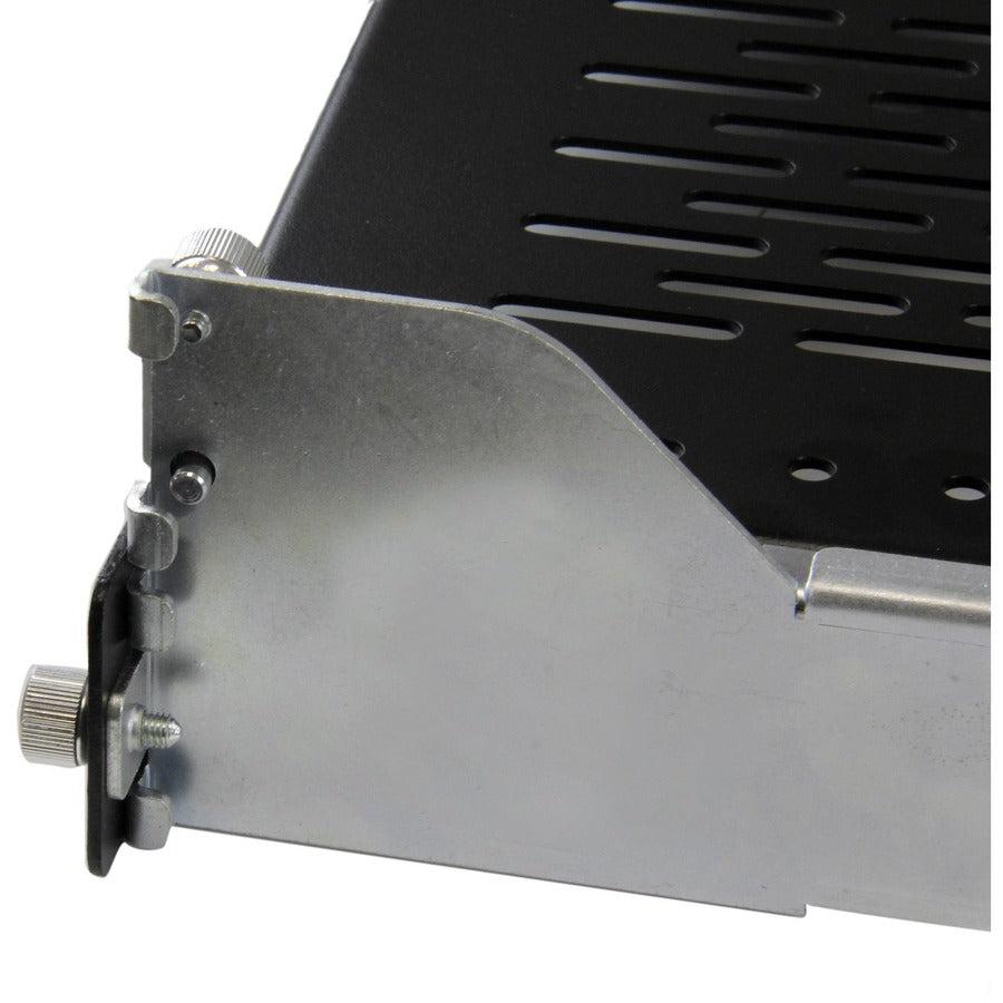 Startech.Com 2U Vented Sliding Rack Shelf W/ Cable Management Arm & Adjustable Mounting Depth - 125Lbs / 56.7Kg