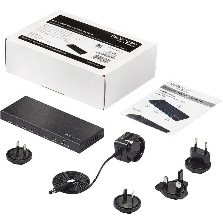 Startech.Com 4-Port Hdmi Splitter - 60Hz