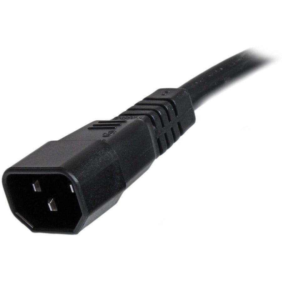 Startech.Com 6 Ft 14 Awg Computer Power Cord - Iec C14 To Iec C15
