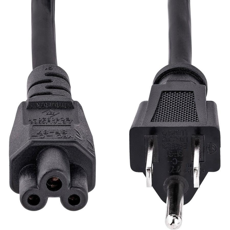 Startech.Com 6 Ft Standard Laptop Power Cord - Nema 5-15P To C5