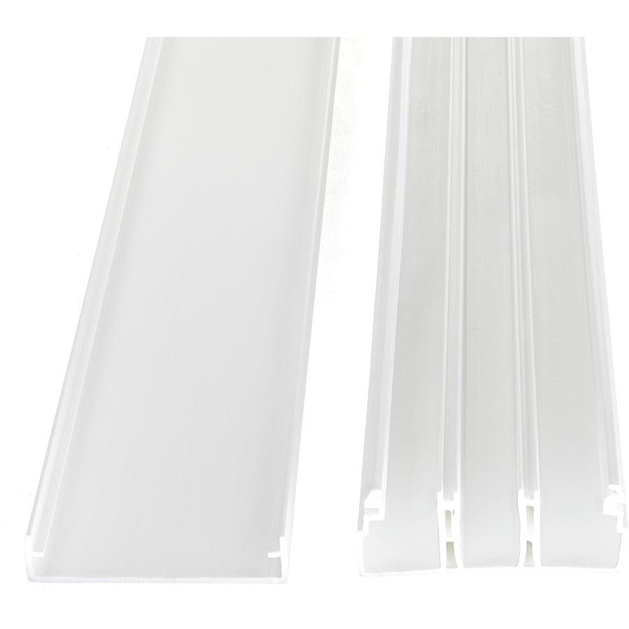 Startech.Com Cable Management Raceway 78" - 3 Compartment Network Cable Hider - Cable Raceway Kit - Wire Duct System - Power Cord Cover/Concealer - Surface Mount Wiring Channel - Ul Rated