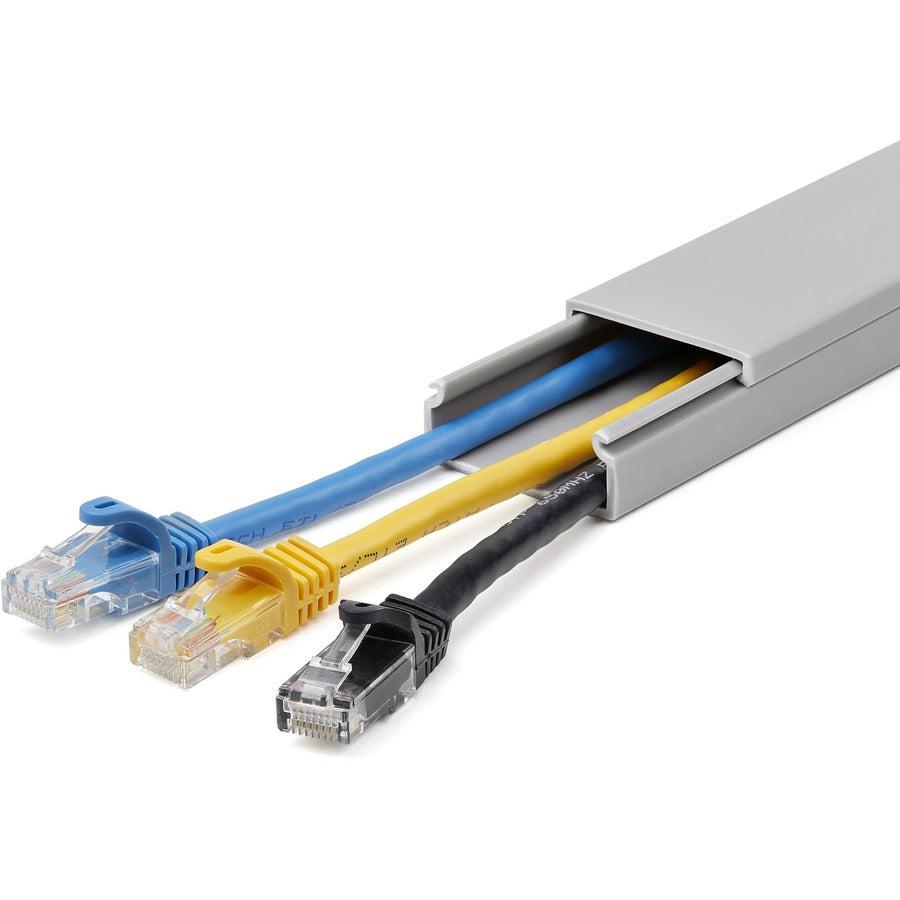 Startech.Com Cable Management Raceway 78In - Single Channel Network Cable Hider Kit - Solid Wall