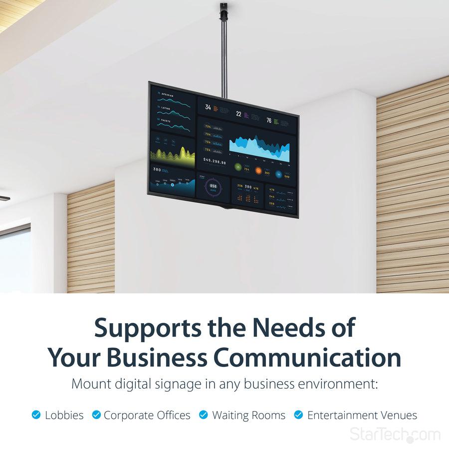 Startech.Com Ceiling Tv Mount - 8.2' To 9.8' Long Pole