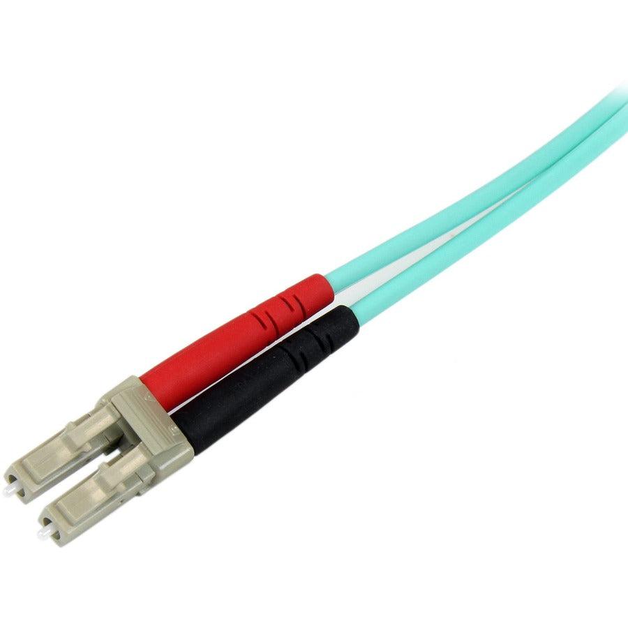 Startech.Com Fiber Optic Cable - 10 Gb Aqua - Multimode Duplex 50/125 - Lszh - Lc/Sc - 5 M