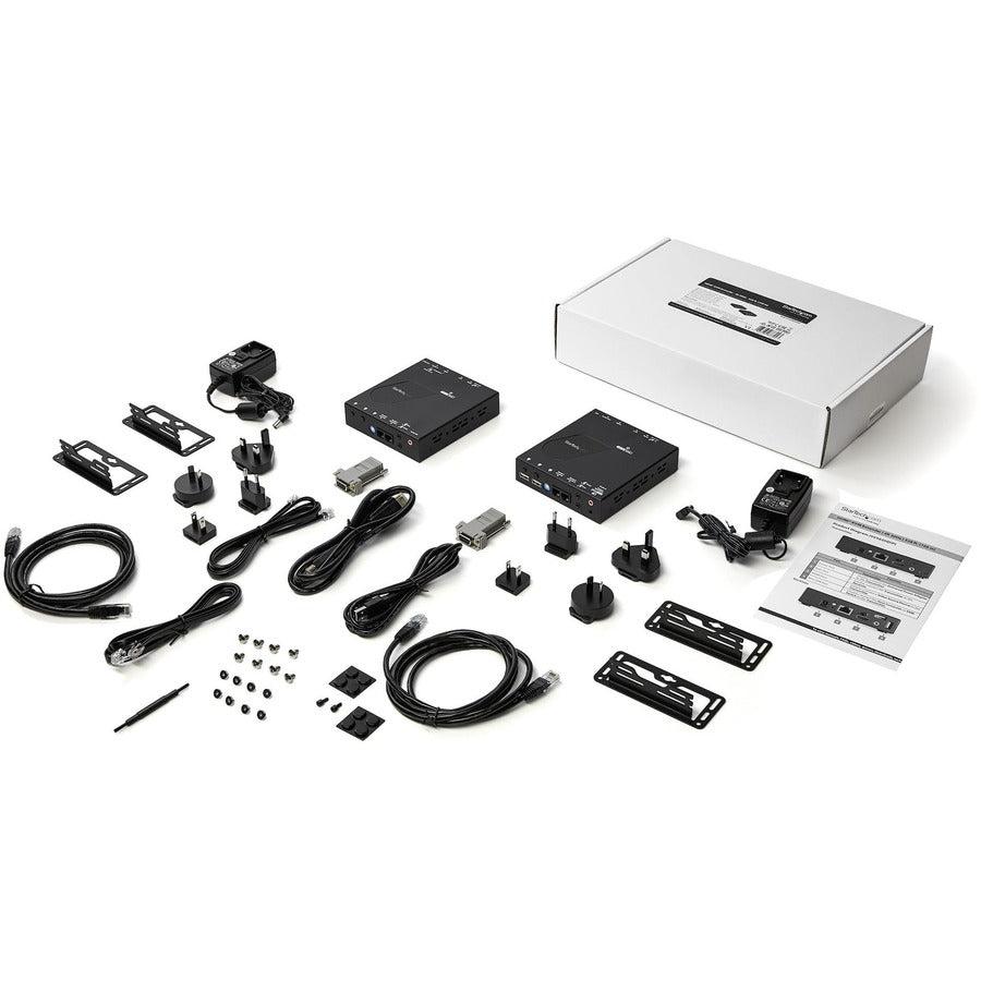 Startech.Com Hdmi Kvm Extender Over Ip Network - 4K 30Hz Hdmi 2.0 And Usb Over Ip Lan Or