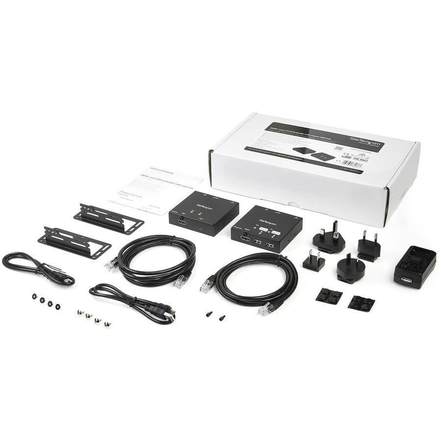 Startech.Com Hdmi Over Cat6 Extender With 4-Port Usb Hub - 165 Ft (50M) - 1080P