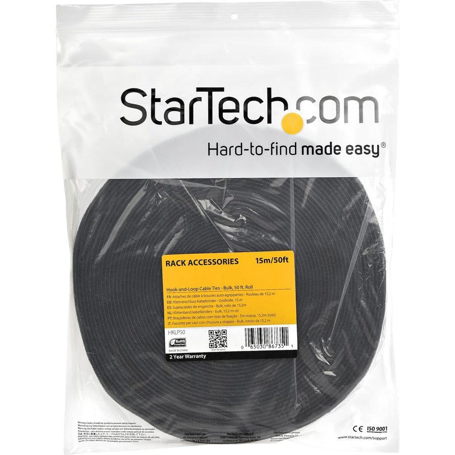 Startech.Com Hook-And-Loop Cable Tie - 50 Ft. Bulk Roll