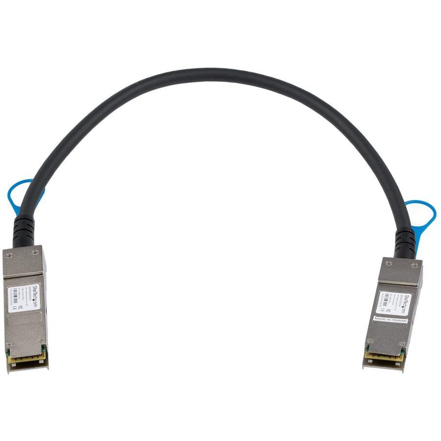 Startech.Com Msa Uncoded Compatible 0.5M 40G Qsfp+ To Qsfp+ Direct Attach Breakout Cable Twinax - 40