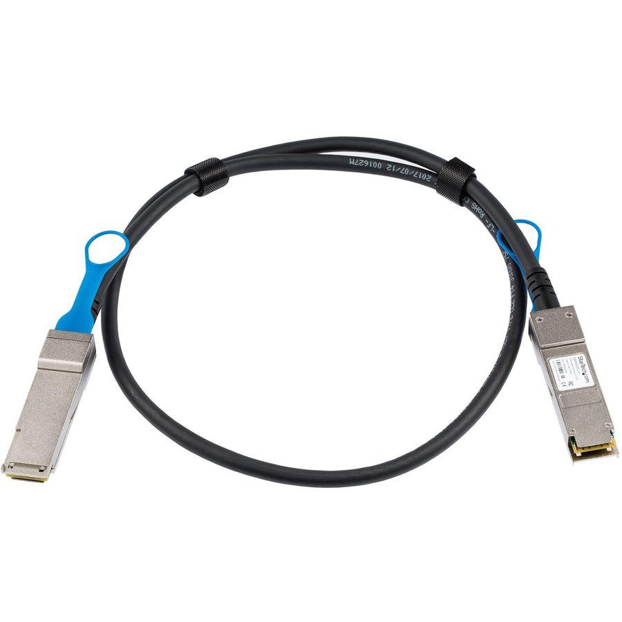 Startech.Com Msa Uncoded Compatible 1M 40G Qsfp+ To Qsfp+ Direct Attach Breakout Cable Twinax - 40
