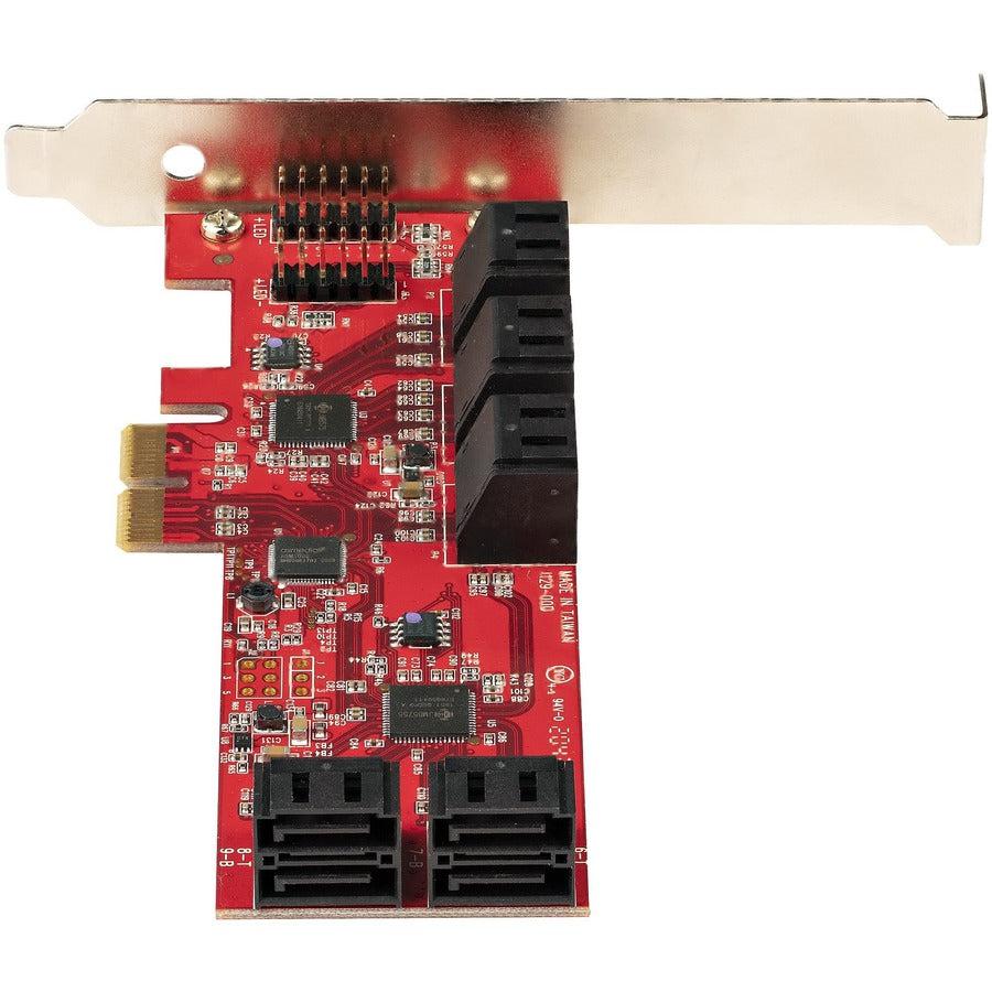 Startech.Com Sata Pcie Card - 10 Port Pcie Sata Expansion Card - 6Gbps - Low Profile Bracket - 10