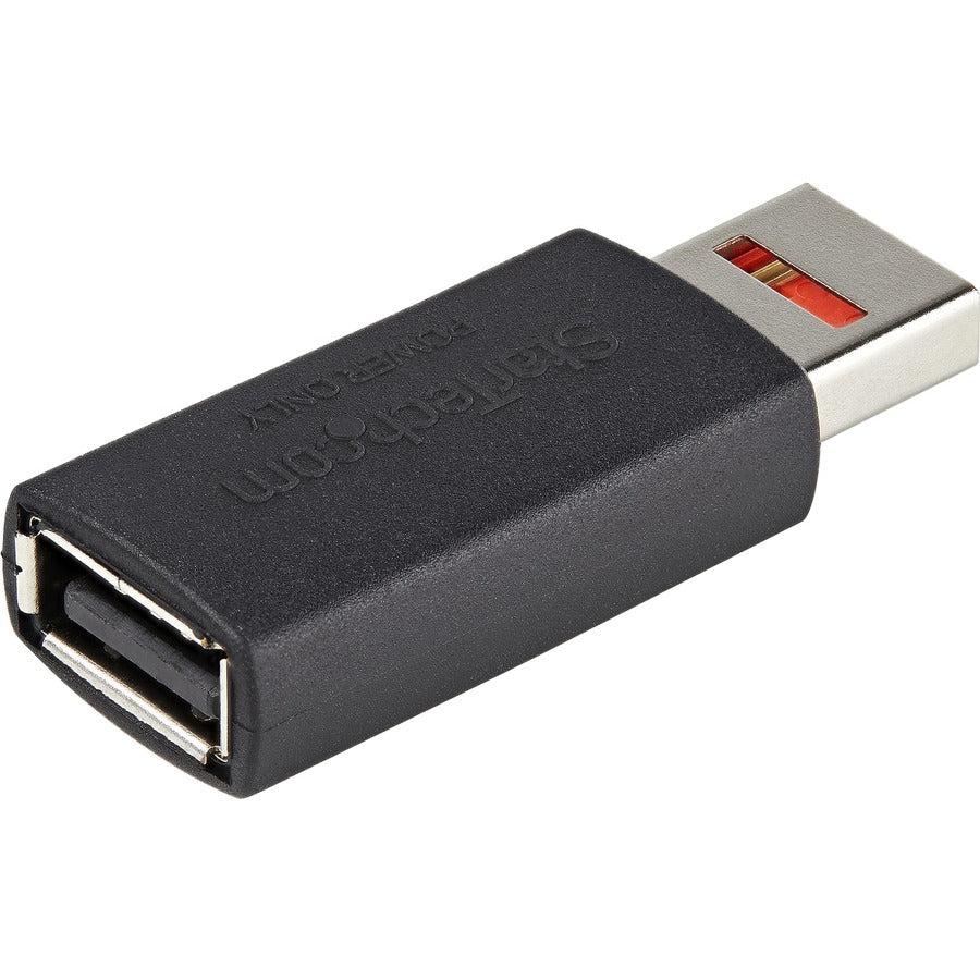 Startech.Com Secure Charging Usb Data Blocker Adapter – Male To Female Usb-A Charge-Only Adapter –