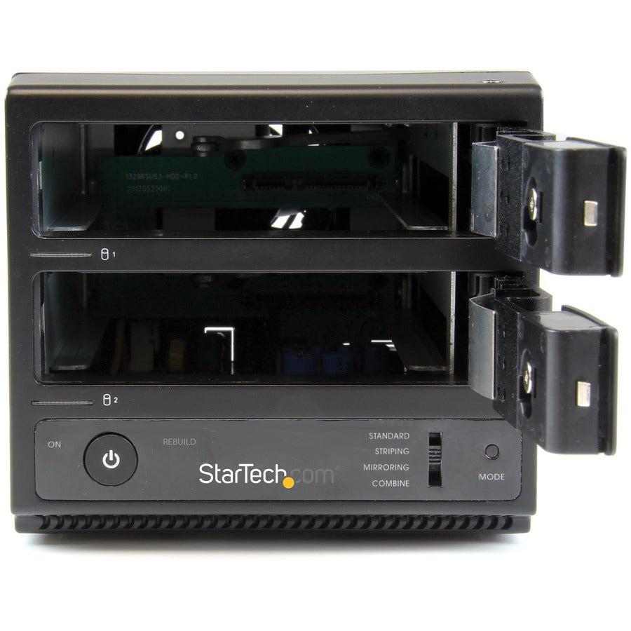 Startech.Com Usb 3.0 / Esata Dual-Bay Trayless 3.5 Sata Iii Hard Drive Enclosure With Uasp - 2-Bay Sata 6 Gbps Hot-Swap Hdd Enclosure
