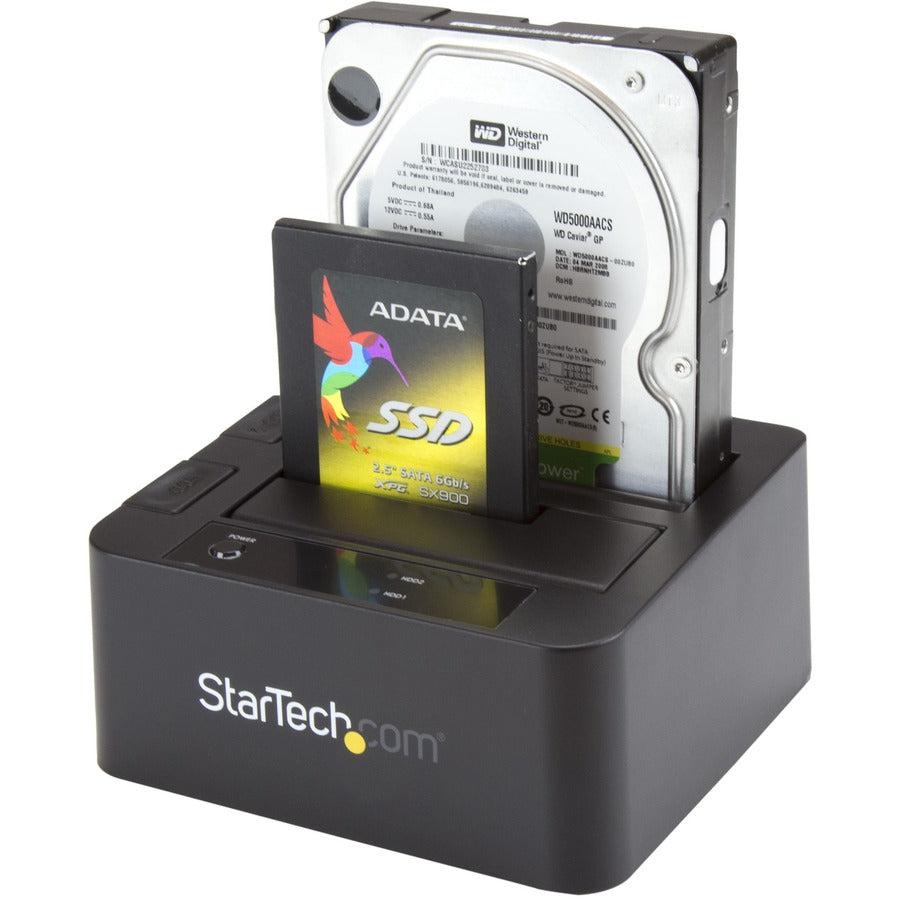 Startech.Com Usb 3.0 / Esata Dual Hard Drive Docking Station With Uasp For 2.5/3.5In Sata Ssd / Hdd Sata 6 Gbps