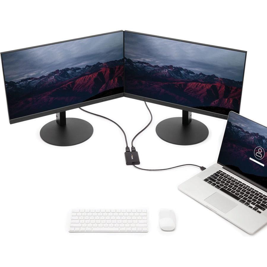 Startech.Com Usb 3.0 To Dual Displayport Adapter 4K 60Hz, Displaylink Certified, Video Converter With External Graphics Card, Mac & Pc, Limited Stock, See Similar Item Usba2Dpgb
