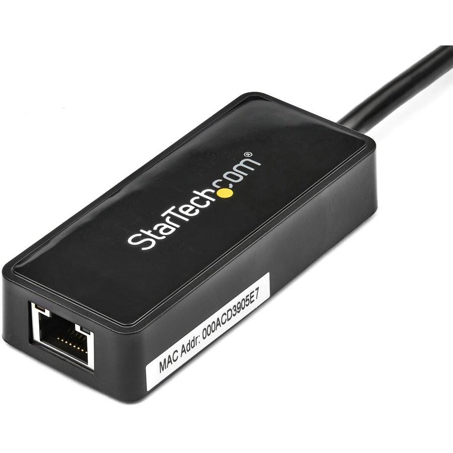 Startech.Com Usb 3.0 To Gigabit Ethernet Adapter Nic W/ Usb Port - Black