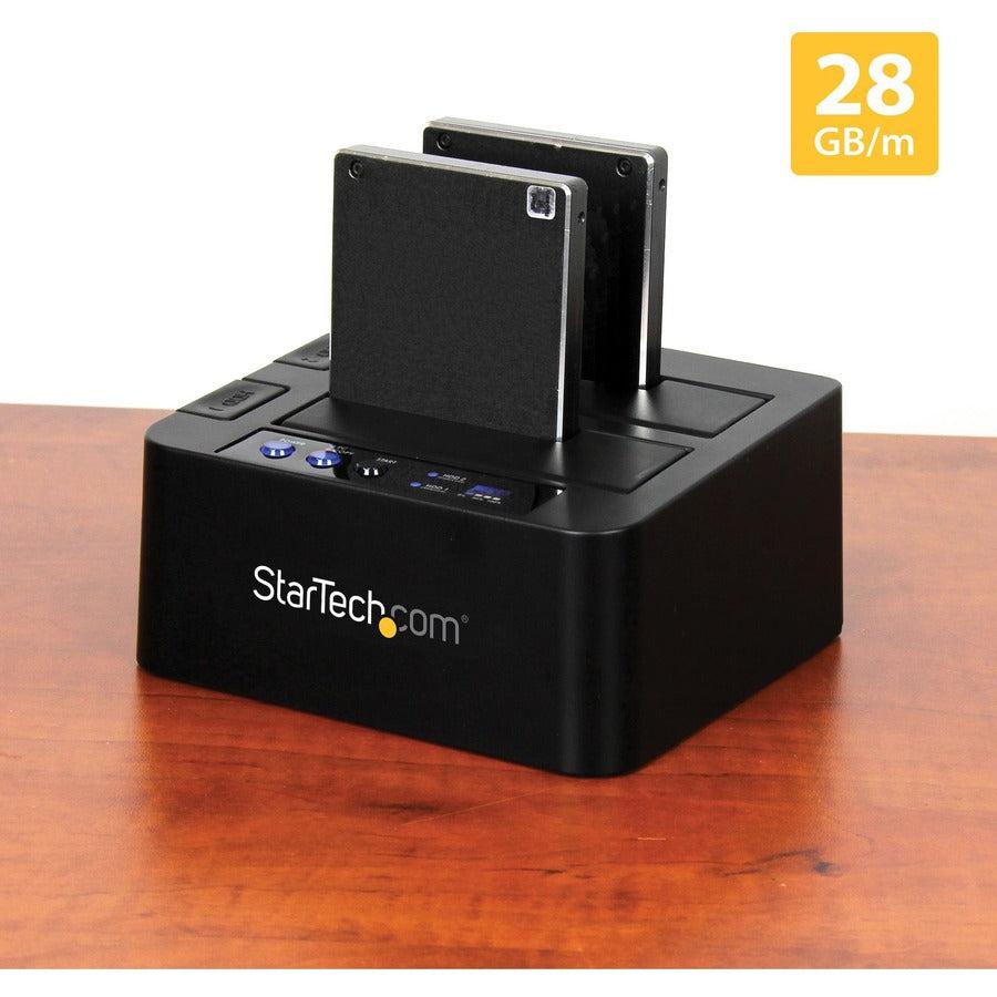 Startech.Com Usb 3.1 (10Gbps) Standalone Duplicator Dock For 2.5" & 3.5" Sata Ssd/Hdd Drives - With Fast-Speed Duplication Up To 28Gb/Min