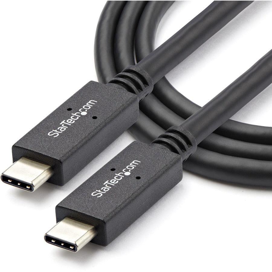 Startech.Com Usb-C Cable With Power Delivery (5A) - M/M - 1 M (3 Ft.) - Usb 3.1 (10Gbps) - Usb-If Certified