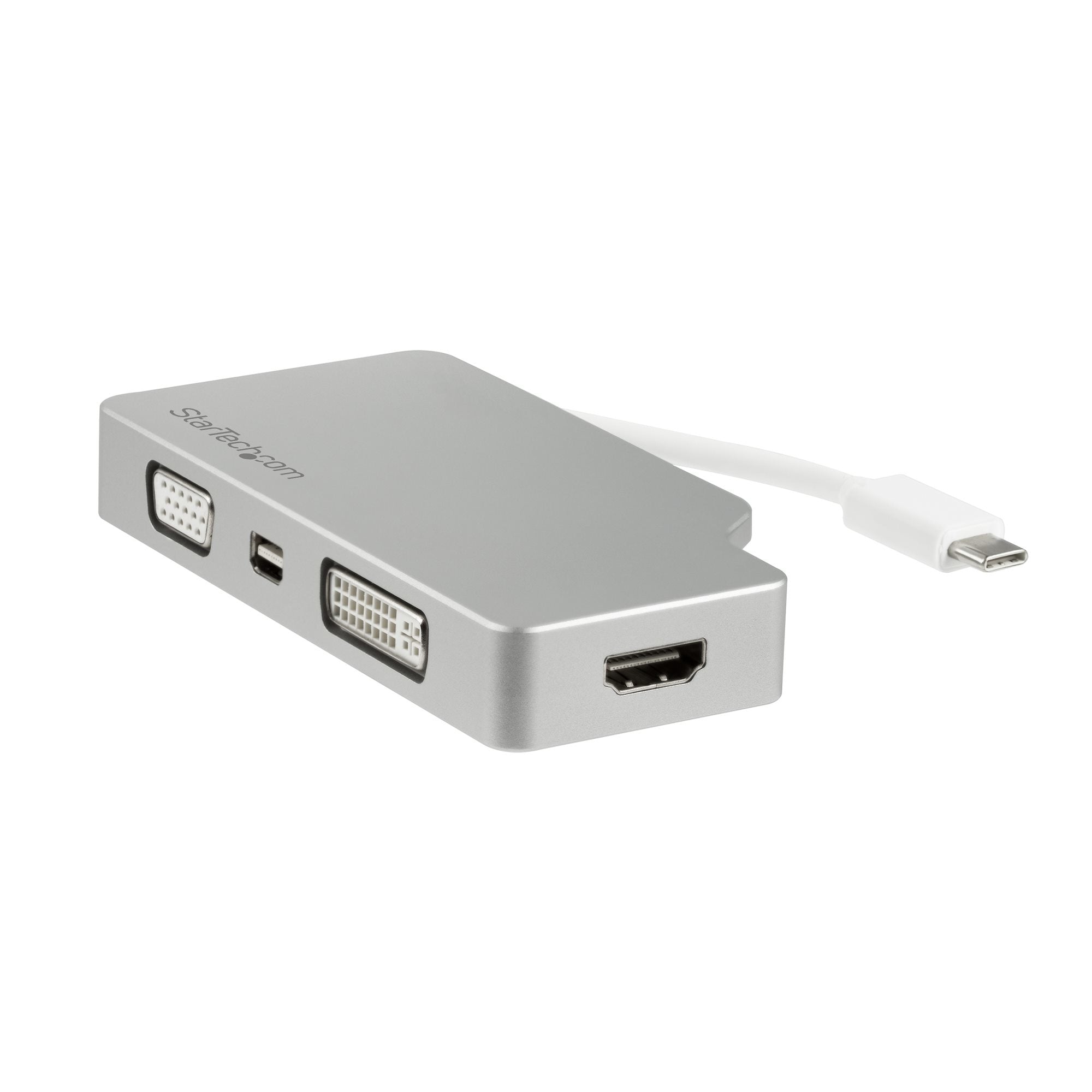 Startech.Com Usb C Multiport Video Adapter With Hdmi, Vga, Mini Displayport Or Dvi - Usb Type C Cdpvgdvhdmdp