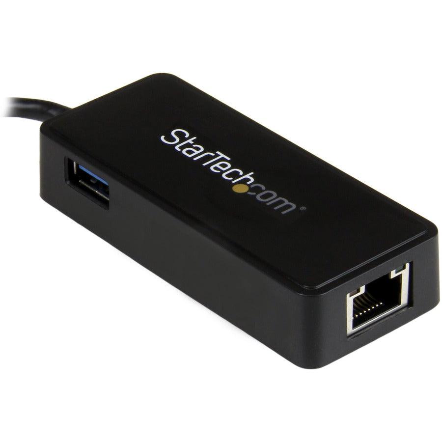 Startech.Com Usb-C To Gigabit Network Adapter With Extra Usb 3.0 Port